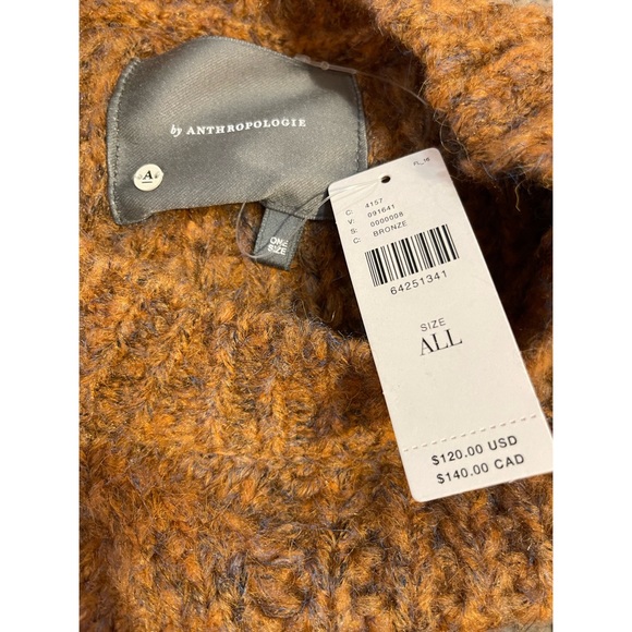 Anthropologie Marled Fringe Poncho - One Size Fits All - NWT - Picture 6 of 9